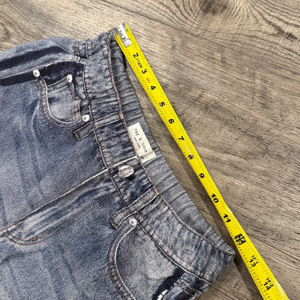 Rag & Bone Miramar Wide Leg Track Jeans Striped Sz XS - Picture 11 of 16